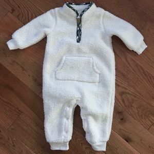 Carters cream fur one piece